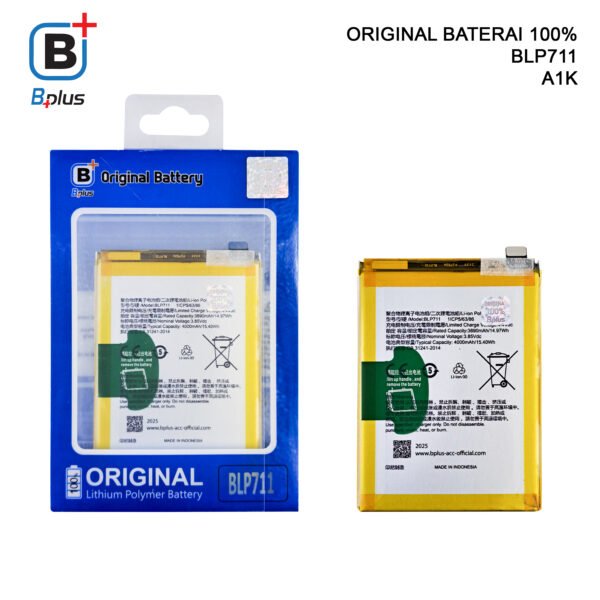 BATERAI OPPO BLP711 OPPO A1K ORIGINAL BPLUS - Gambar 2