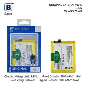 BATERAI VIVO B-D5 / V7 4G/Y75 4G ORIGINAL BPLUS 100%