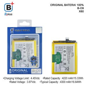BATERAI VIVO B-09 / X60 ORIGINAL BPLUS 100%