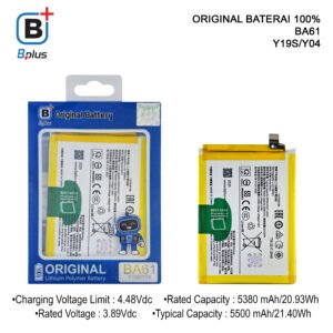 BATERAI VIVO BA61 /Y19S/Y04 ORIGINAL BPLUS 100%