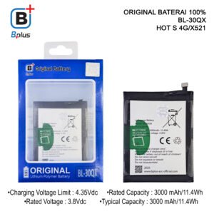 BATERAI INFINIX BL-30QX /HOT S 4G/X521 ORIGINAL BPLUS 100%