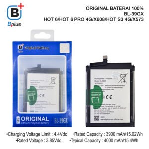 BATERAI INFINIX BL-39GX /HOT 6/HOT 6 PRO 4G/X608/HOT S3 4G/X573 ORIGINAL BPLUS 100%