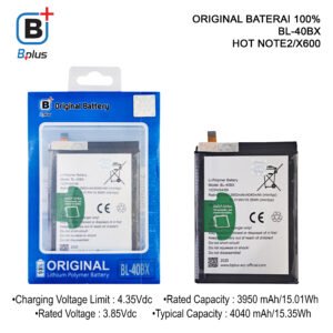 BATERAI INFINIX BL-40BX /HOT NOTE2/X600 ORIGINAL BPLUS 100%
