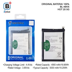 BATERAI INFINIX BL-49HX /HOT 20 5G ORIGINAL BPLUS 100%