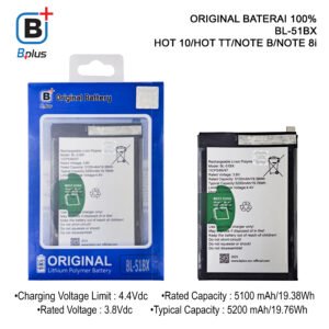 BATERAI INFINIX BL-58BX INFINIX HOT9 PLAY / HOT10 PLAY / HOT 10S / HOT 12 PLAY ORIGINAL BPLUS 100%