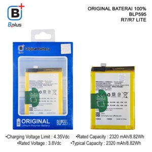 BATERAI OPPO BLP595 /R7/R7 LITE ORIGINAL BPLUS 100%