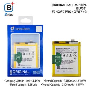 BATERAI OPPO BLP681 /F9 4G/F9 PRO 4G/R17 4G ORIGINAL BPLUS 100%