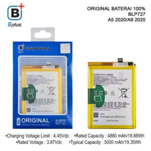BATERAI OPPO BLP727 /A5 2020/A9 2020 ORIGINAL BPLUS 100%