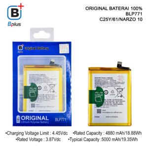 BATERAI REALME BLP771 / C25Y/61/NARZO 10 ORIGINAL BPLUS 100%