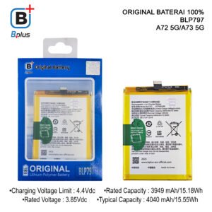 BATERAI OPPO BLP797 / A72 5G/A73 5G ORIGINAL BPLUS 100%