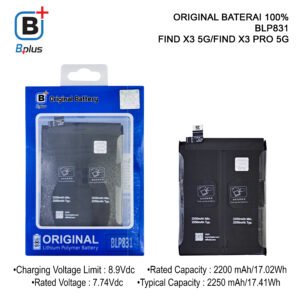 BATERAI OPPO BLP831 / FIND X3 5G/FIND X3 PRO 5G ORIGINAL BPLUS 100%