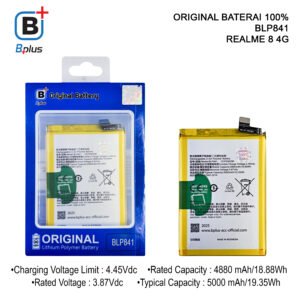BATERAI REALME BLP841 / REALME 8 4G ORIGINAL BPLUS 100%