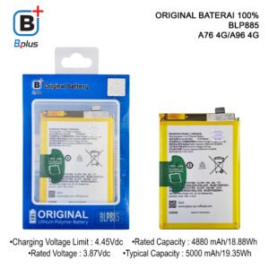 BATERAI OPPO / BLP885 A76 4G/A96 4G ORIGINAL BPLUS 100%