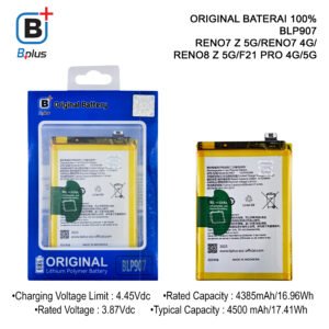 BATERAI OPPO BLP907 / RENO7 Z 5G/RENO7 4G/ RENO8 Z 5G/F21 PRO 4G/5G ORIGINAL BPLUS 100%
