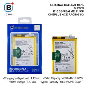 BATERAI REALME BLP933 / K10 5G/REALME 11 5G/ ONEPLUS ACE RACING 5G ORIGINAL BPLUS 100%