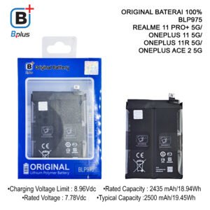 BATERAI REALME BLP975 / REALME 11 PRO+ 5G/ ONEPLUS 11 5G/ ONEPLUS 11R 5G/ ONEPLUS ACE 2 5G ORIGINAL BPLUS 100%