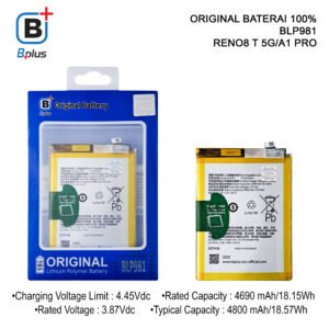 BATERAI OPPO BLP981 / RENO8 T 5G/A1 PRO ORIGINAL BPLUS 100%