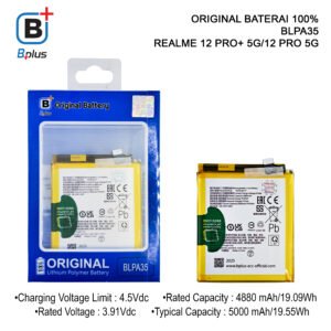 BATERAI REALME BLPA35 / REALME 12 PRO+ 5G/12 PRO 5G ORIGINAL BPLUS 100%
