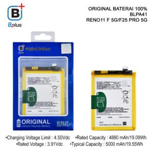 BATERAI OPPO BLPA41 / RENO11 F 5G/F25 PRO 5G ORIGINAL BPLUS 100%