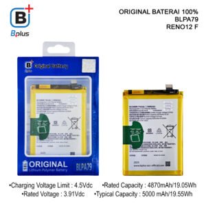BATERAI OPPO BLPA79 / RENO12 F ORIGINAL BPLUS 100%