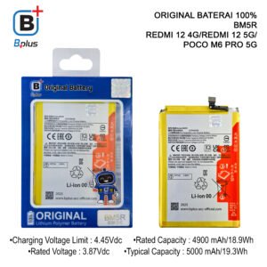 BATERAI XIAOMI BM5R / REDMI 12 4G/REDMI 12 5G/ POCO M6 PRO 5G ORIGINAL BPLUS 100%