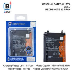 BATERAI XIAOMI BM5U / REDMI NOTE 13 PRO+ ORIGINAL BPLUS 100%