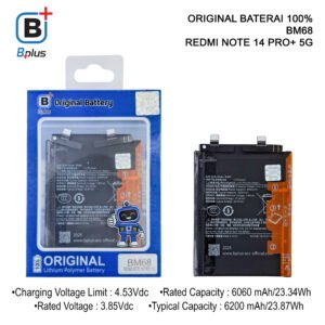 BATERAI XIAOMI BM68 / REDMI NOTE 14 PRO+ 5G ORIGINAL BPLUS 100%