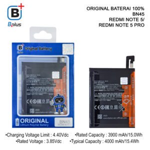 BATERAI XIAOMI BN45 / REDMI NOTE 5/ REDMI NOTE 5 PRO ORIGINAL BPLUS 100%