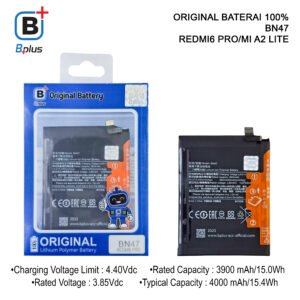BATERAI XIAOMI BN47 / REDMI6 PRO/MI A2 LITE ORIGINAL BPLUS 100%