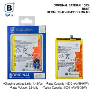 BATERAI XIAOMI BN5T / REDMI 13 4G/5G/POCO M6 4G ORIGINAL BPLUS 100%