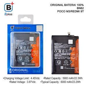 BATERAI Xiaomi BN62 Xiaomi POCO M3 / REDMI 9T Original BPLUS 100%