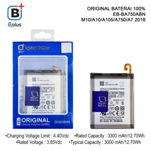 BATERAI SAMSUNG EB-BA750ABN /M10/A10/A105/A750/A7 2018 ORIGINAL BPLUS 100%