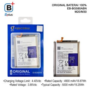 BATERAI SAMSUNG EB-BG580ABN /M20/M30 ORIGINAL BPLUS 100%
