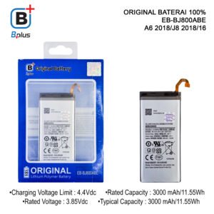 BATERAI SAMSUNG EB-BJ800ABE / A6 2018/J8 2018/16 ORIGINAL BPLUS 100%
