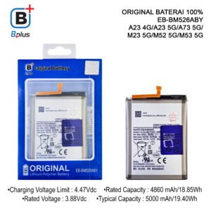 BATERAI SAMSUNG EB-BM526ABY / A23 4G/A23 5G/A73 5G/ M23 5G/M52 5G/M53 5G ORIGINAL BPLUS 100%