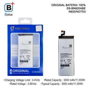 BATERAI SAMSUNG EB-BN920ABE / N920/NOTE5 ORIGINAL BPLUS 100%
